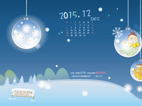 【桌布】2015福音月曆桌布─12月份