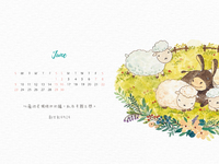 【桌布】2019福音月曆桌布─6月份