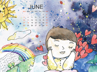 【桌布】2018福音月曆桌布─6月份