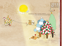 【桌布】2013福音月曆桌布─12月份
